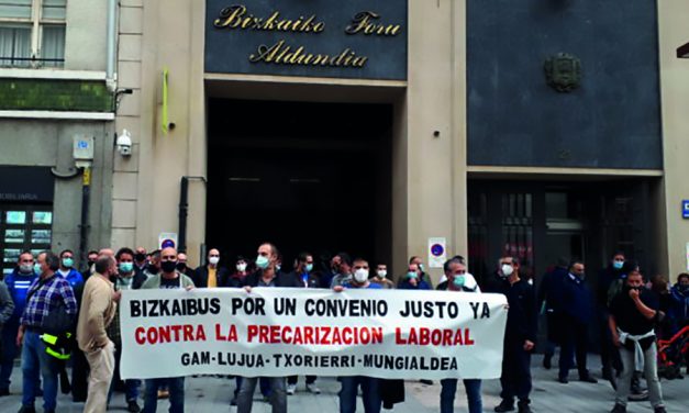 Los trabajadores del Bizkaibus Gam Txorierri Mungialdea inician movilizaciones que culminarán en huelga indefinida